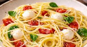 Spaghetti caprese fácil: leve e pronto em 30 minutos