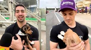 Joãozinho? Pilotos adotam e dão nome a cãezinhos durante abertura da Stock Car em Interlagos