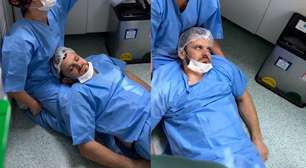 Pai desmaia ao ver filha nascer em SC e vídeo viraliza nas redes sociais