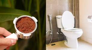 Borra de café no vaso sanitário? Descubra como usar o truque de limpeza do jeito certo