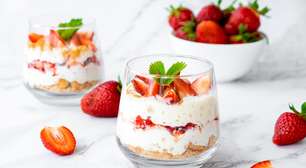 Pavê de morango light: doce para matar a vontade sem culpa