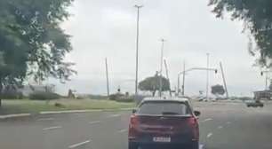VÍDEO: Perseguição na Freeway termina com prisão de jovem e apreensão de drogas na Orla do Guaíba