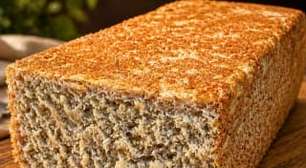 Pão de inhame sem glúten e sem lactose no liquidificador