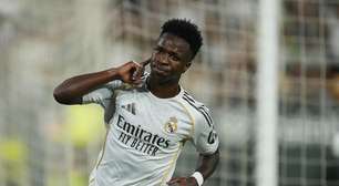 La Liga: Vini Jr. marca no 100º jogo de Mbappé, mas Real Madrid cede empate ao Betis e se complica