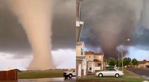 Vídeos mostram passagem de tornado que destruiu casas e arrancou postes em Oklahoma (EUA)