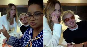 Ana Paula Renault reencontra Milena e Juliano para noite de fofoca: 'Descobrindo tanta coisa'