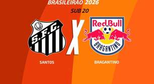Santos x RB Bragantino (sub-20): onde assistir, escalações e arbitragem