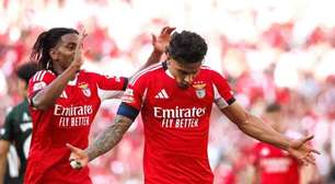 Ex-Palmeiras deixa o dele, e Benfica derrota Moreirense pelo Português