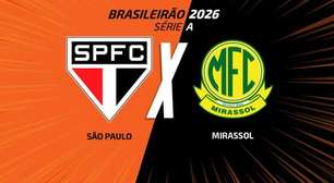 São Paulo x Mirassol, AO VIVO, com a Voz do Esporte, às 19h30