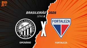Operário-PR x Fortaleza: onde assistir, escalações e arbitragem