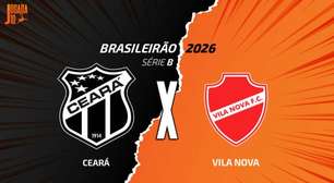 Ceará x Vila Nova: onde assistir, escalações e arbitragem