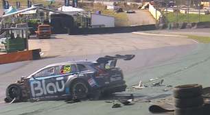 Daniel Serra bate durante treino classificatório da Stock Car em Interlagos
