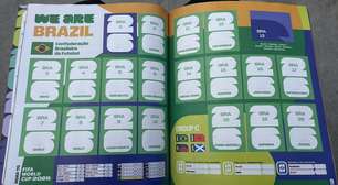 Sem Neymar e com três possíveis desfalques: veja página do Brasil no álbum da Copa do Mundo