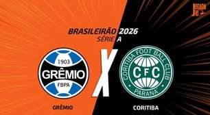 Grêmio x Coritiba, AO VIVO, com a Voz do Esporte, às 14h30