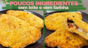Lanche proteico sem farinha e sem leite, muito bem temperado e nutritivo, para manter o foco na dieta