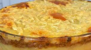 Escondidinho de carne com polenta super cremoso e gostoso, que a família vai amar