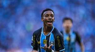 "Vinha buscando esse primeiro gol há muito tempo", diz o gremista Gabriel Mec