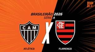 Atlético x Flamengo, AO VIVO, com a Voz do Esporte, às 19h