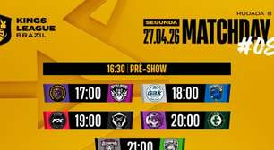 Os jogos, horários e onde assistir a oitava rodada da Kings League Brasil