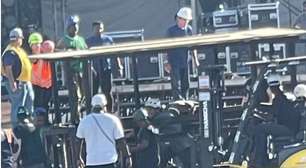 Serralheiro fica imprensado entre dois elevadores e morre na montagem do palco para show de Shakira