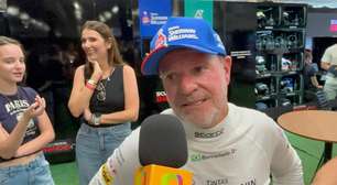 Rubinho atende pedidos e promete churrasco à equipe após pódio: 'Chegam primeiro e saem por último'