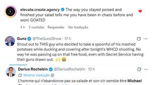 Convidado mantém a calma e segue jantando durante atentado na Casa Branca