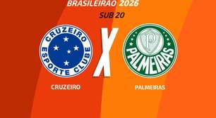 Cruzeiro x Palmeiras (Sub-20): onde assistir, escalações e arbitragem