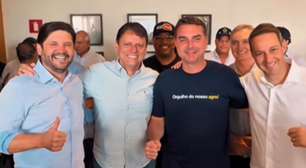Flávio Bolsonaro diz que Tarcísio será presidente 'um dia' e que agro é tratado como 'lixo'