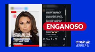 Jornalista da Fox News não foi interrompida por sugerir que ataque a Trump foi 'armado'