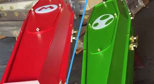 Empresa brasileira de caixões temáticos cria linha inspirada em Super Mario e viraliza na internet