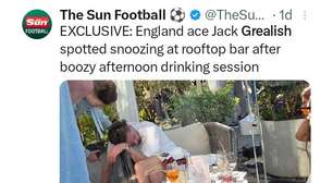 Astro do futebol inglês é flagrado embriagado em bar após noite de festa