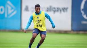 Grêmio perde Amuzu e terá mudanças no ataque contra o Palestino