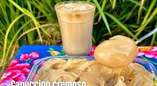Capuccino cremoso feito em casa que fica igual ao de cafeteria para você saborear a qualquer hora