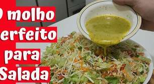 Molho especial para salada, que vai ajudar você a emagrecer com muito sabor e saúde