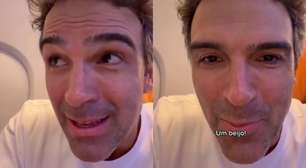 Tadeu Schmidt embarca para férias com a esposa após fim do 'BBB 26': 'Viagem dos sonhos'