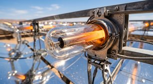 O colossal complexo solar no deserto africano que espelha a luz do sol para derreter sal e gerar eletricidade durante a noite