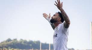 Gabigol se aproxima de recorde após gol pelo Santos na Sul-Americana