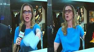 Jornalista da GloboNews é flagrada nervosa segundos antes de entrar ao vivo