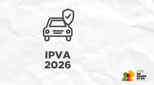 IPVA 2026 vence nesta quinta-feira (30) para todos os veículos no Rio Grande do Sul