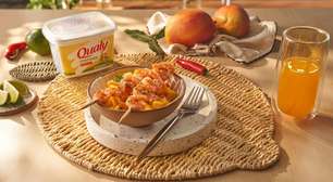 Ceviche de manga com camarão salteado: leve, tropical e fácil de fazer