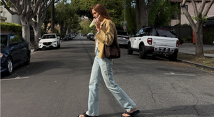 Sasha usa chinelo de dedo de R$ 129,99 com 2 looks casuais de peças curingas