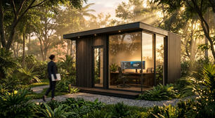 Quanto custa construir um escritório de 15 metros quadrados no quintal para home office