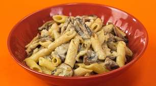 Macarrão ao molho de cogumelos: cremoso, sofisticado e prático