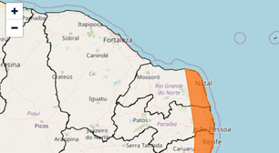 PE: Inmet aponta perigo de chuva intensa no Grande Recife, Agreste e Zona da Mata nesta quinta (30)