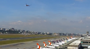 Aviões de Gol e Azul ficam separadas no ar por apenas 22 metros em Congonhas