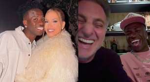 Luciano Huck janta com Vini Jr. em Madri e manda recado a Virginia: 'Muito brava'