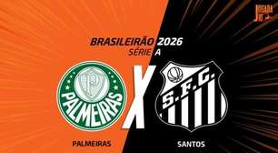 Palmeiras x Santos, AO VIVO, com a Voz do Esporte, às 17h