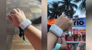 Público recebe pulseiras de LED para megashow de Shakira em Copacabana