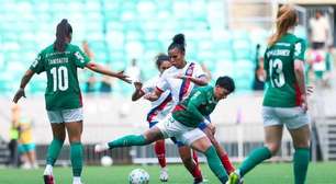 Bahia e Palmeiras fazem jogo morno e não saem do empate no Brasileiro Feminino