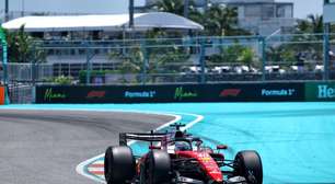 F1: Ferrari vê erros e danos limitarem resultado em Miami